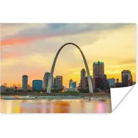 PosterMonkey Poster Skyline - New York - Boog - 90x60 cm