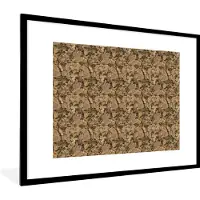 PosterMonkey Fotolijst incl. Poster - Patroon - Structuur - Graniet - 80x60 cm - Posterlijst