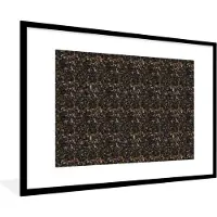 PosterMonkey Fotolijst incl. Poster - Patroon - Structuur - Graniet - 90x60 cm - Posterlijst