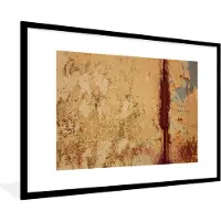 PosterMonkey Fotolijst incl. Poster - Industrieel - Roest - Staal - IJzer - 120x80 cm - Posterlijst