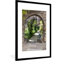 PosterMonkey Fotolijst incl. Poster - Bos - Doorkijk - Stenen - Pad - 60x90 cm - Posterlijst