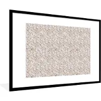PosterMonkey Fotolijst incl. Poster - Patroon - Graniet - Structuur - 120x80 cm - Posterlijst