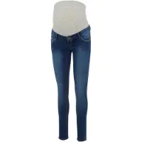 Mamalicious Jeans 'Mllola' blauw denim / grijs gemêleerd