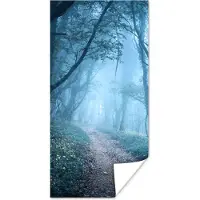 PosterMonkey Poster Bomen - Natuur - Mist - 75x150 cm