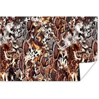 PosterMonkey Poster Dierenprint - Tijger - Dieren - 120x80 cm