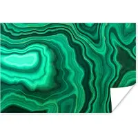 PosterMonkey Poster Geode - Groen - Agaat - Stenen - 30x20 cm