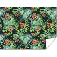 PosterMonkey Poster Monstera - Jungle - Bladeren - 160x120 cm XXL