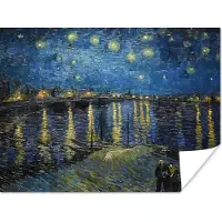 PosterMonkey Poster Van Gogh - Brug - Oude meesters - 80x60 cm