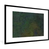 PosterMonkey Fotolijst incl. Poster - Leisteen - Roest - Vintage - 90x60 cm - Posterlijst