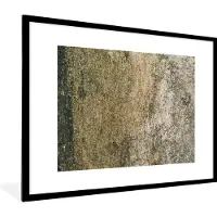 PosterMonkey Fotolijst incl. Poster - Beton - Bruin - Vintage - 80x60 cm - Posterlijst