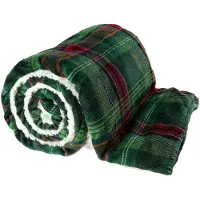 Unique living Larsson 150 b 200 donkergroen plaid