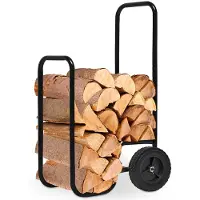 Gardebruk Brandhoutwagen Zwart Staal 56x45x105cm