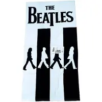 Warner bros Cotton Towel The Beatles 140x70 Cm Wit,Zwart