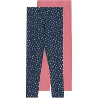 Minymo Leggings duifblauw / rosé / wit