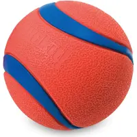 Chuckit! Ultra Ball - Hondenspeelgoed - 9 cm Oranje Blauw Xl