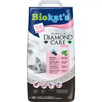 Biokat's 15% bundle korting! 10 L Biokat's Diamond Care kattenbakvuling + 6 x 85 g Near nature Mix natvoer