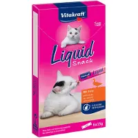 Vitakraft Liquid Snacks met eend kattensnoep (6 x 15 g) 11 verpakkingen