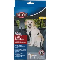 Trixie hondentuig auto inclusief gordel zwart - 70-90 cm