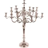 Baroque - Kandelaar - Kandelaar 25-Arms 100 cm - Zilver - Aluminium - 100x80x80 - Aluminium