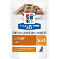 Hill's Pet Nutrition Hill's Prescription Diet Feline k/d Kidney Care with Chicken | 12 x 85 g