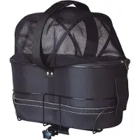 Trixie Fietstas Elektrische Fiets - Hondenfietsaccessoires - 29x42x48 cm Zwart