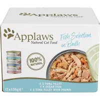 Applaws Kattensnack Met Visbouillon 156g 12 Eenheden