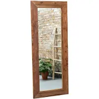 LivingFurn spiegel erosie 200x80 cm teakhout
