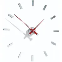 Nomon Tacón i Wandklok 12 Rectangular Time Signals | Red | Ø: 74 cm