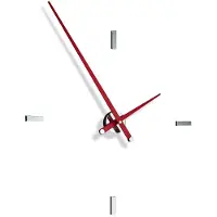 Nomon Tacón L Wandklok 4 Rectangular Time Signals | Red | Ø: 100 cm