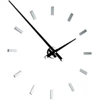 Nomon Tacón L Wandklok 12 Rectangular Time Signals | Black | Ø: 100 cm
