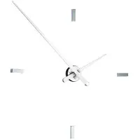 Nomon Tacón L Wandklok 4 Rectangular Time Signals | White | Ø: 100 cm