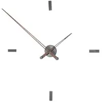 Nomon Tacón t Wandklok 4 Rectangular Time Signals | Natural Walnut Wood | Ø: 100 cm