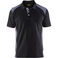 Blakläder Poloshirt Pique 33241050 | Zwart/Grijs | Maat XL - 7330509396643