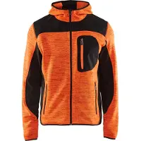 Blakläder 4930-2117 Gebreid vest met softshell High Vis Oranje/Zwart maat L heren