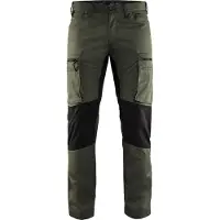 Blakläder Service werkbroek met stretch 1459-1845 - Army Groen/Zwart - C50