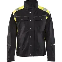 Blakläder Jack. Ongevoerd Visible 40951370 | Zwart/High-Vis Geel | Maat 3XL - 7330509534656