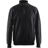 Blakläder 3369-1158 Sweatshirt met halve rits Zwart maat XXXL heren