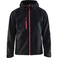 Blakläder 4949-2517 Softshell Jack Zwart/Rood maat L heren