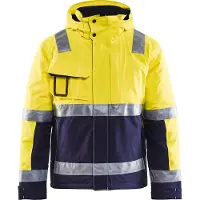 Blakläder 4870-1987 Winterjas High Vis High Vis Geel/Marineblauw maat XXXL heren