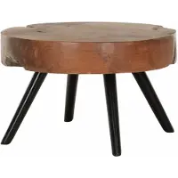 MUST Living Disk salontafel teakhout 60x60x35cm