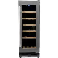 Vinata Wijnklimaatkast Premium Met Rvs Glazen Deur - 18 Flessen