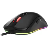 AROZZI Favo 2 Ultra Light Gaming Muis, RGB LED licht, Zwart, Gaming Muis (Bedraad), Muis, Zwart