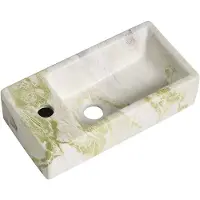 Guido Gusto Fontein Mia 40.5x20x10.5cm marmerlook wit groen links