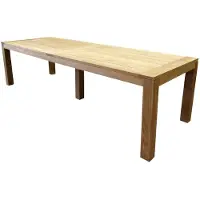 AVH-Collectie Krista dining tuintafel 300x100xH77,5 cm - poten 12 cm teak