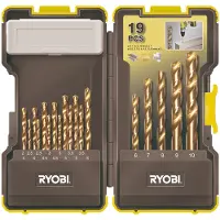Ryobi Coffret empilable 19 forets HSS métal RAK19HSS2