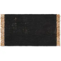 Ferm Living Block deurmat 50x80 cm Black-natural