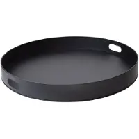 Loft42 Tray Metalen Dienblad – Zwart – Ø40 cm