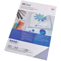 GBC CE0130 HiClear bindomslag 300 micron volledig transparant A4 (100 stuks)