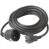 Profile verlengsnoer, 3G 1.5 PVC 5m zwart