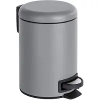 Wenko Pedaalemmer Leman Grijs 3 Liter